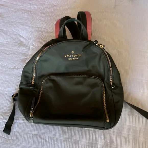 Kate spade dark green mini backpack s-l400.jpg main image 2